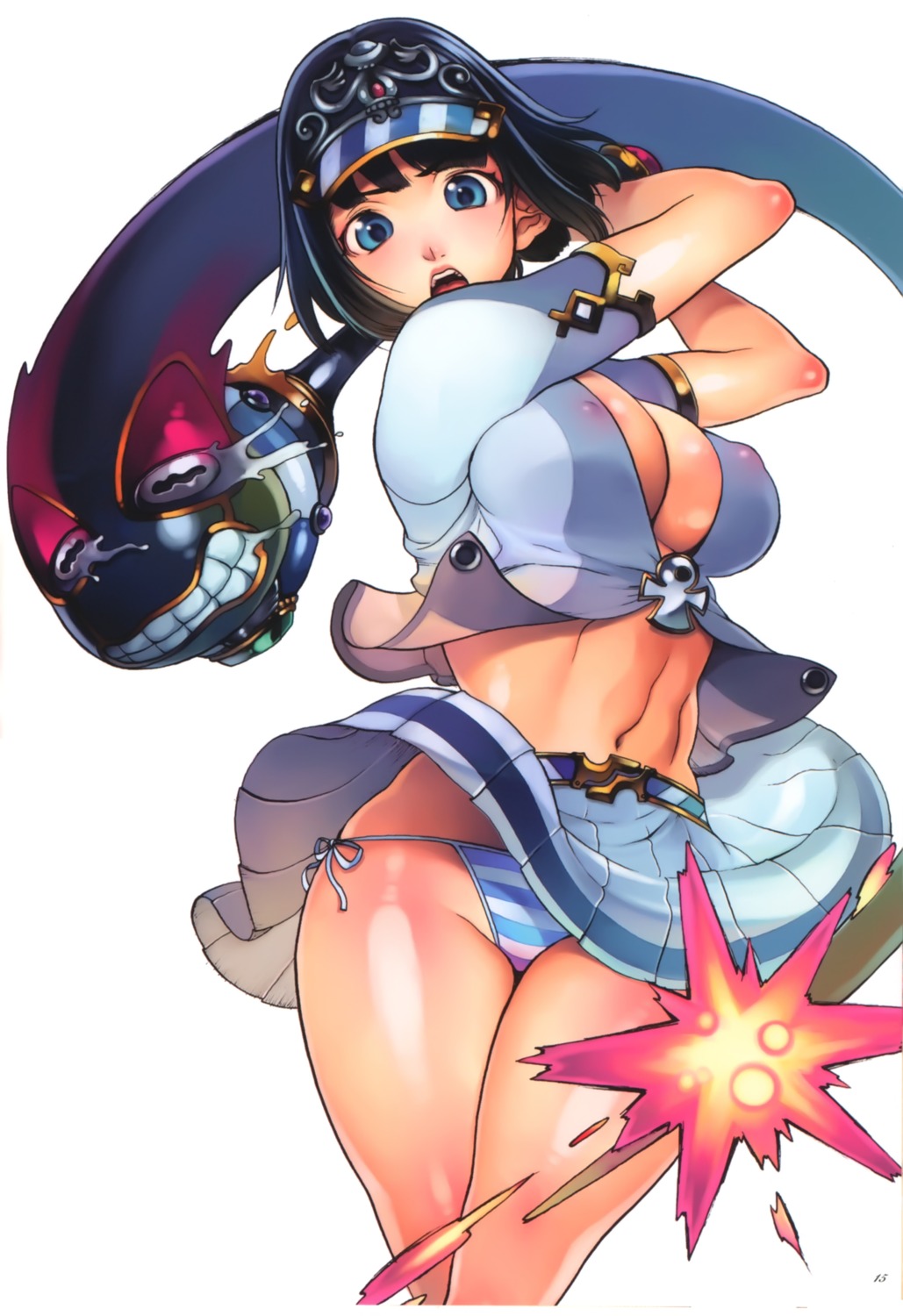 cleavage erect_nipples f.s menace pantsu queen's_blade shimapan