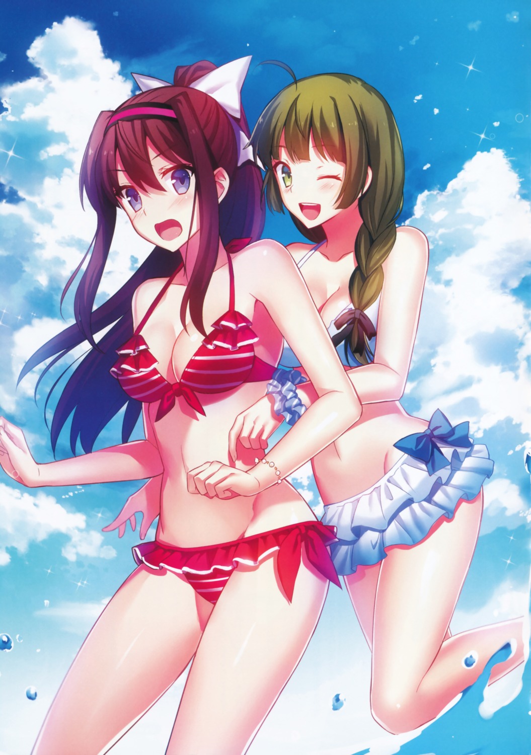 bikini cleavage fuyuki_(neigedhiver) screening swimsuits