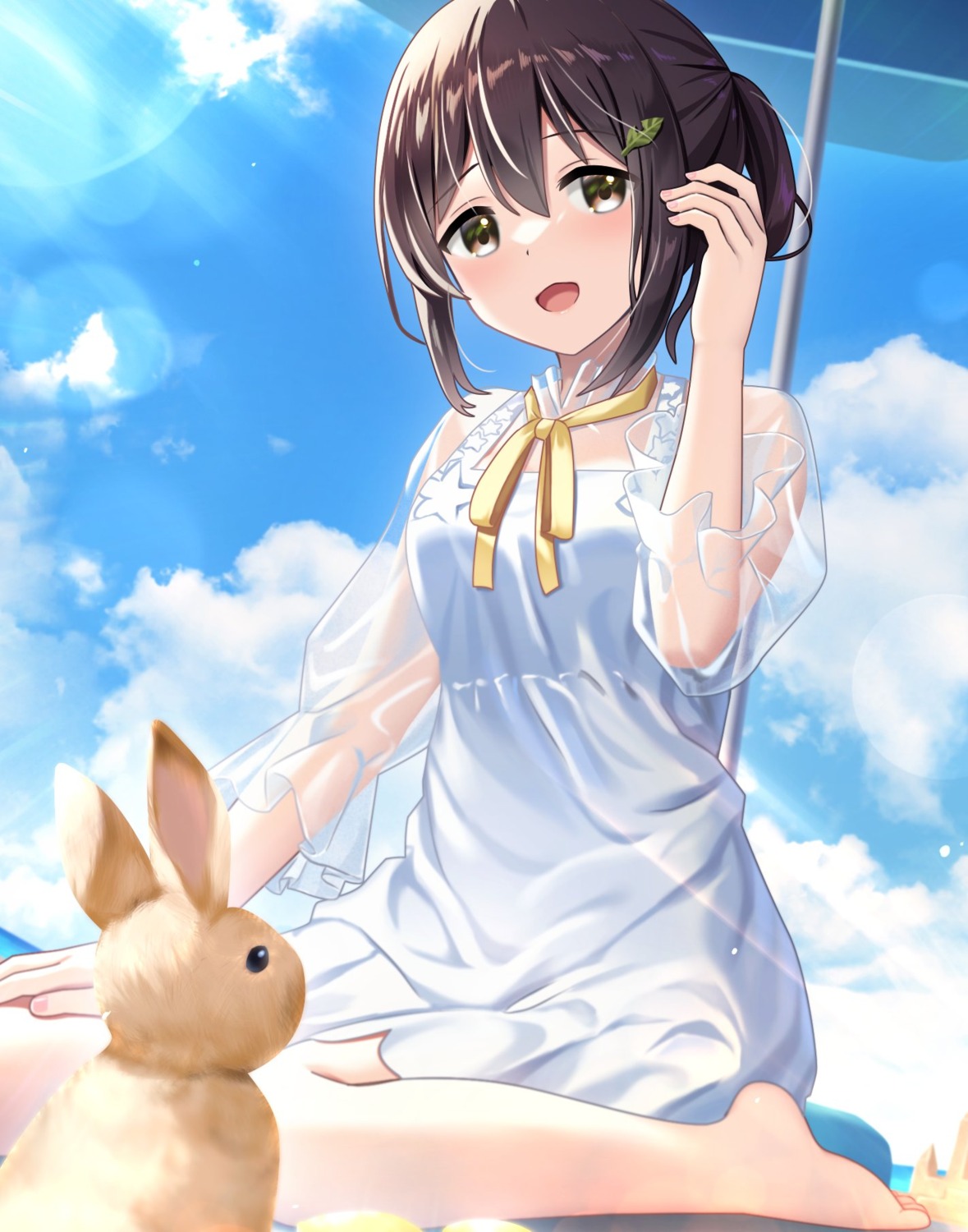 dress see_through shimofuri_takenoko summer_dress