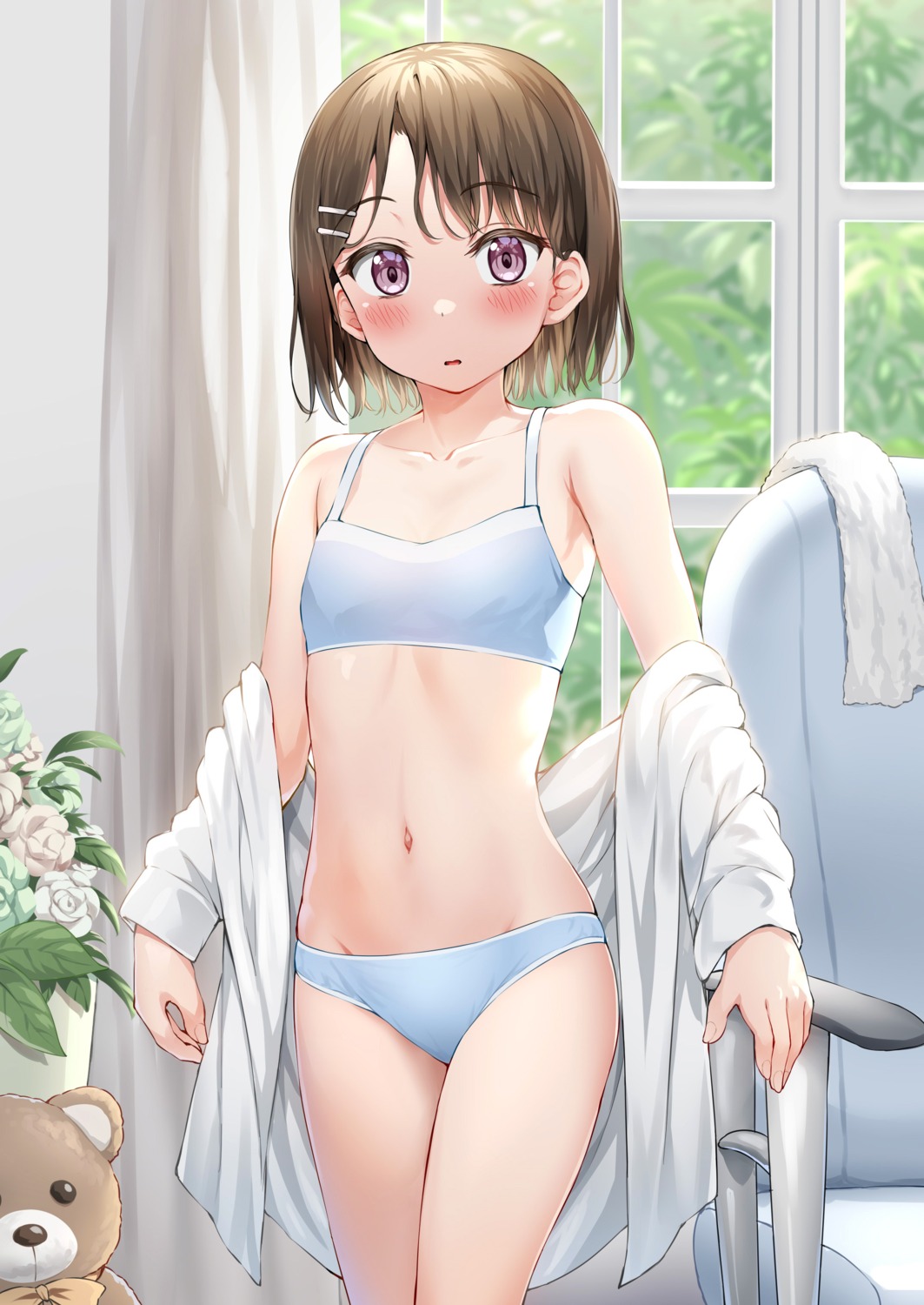 bra loli nedia_r open_shirt pantsu