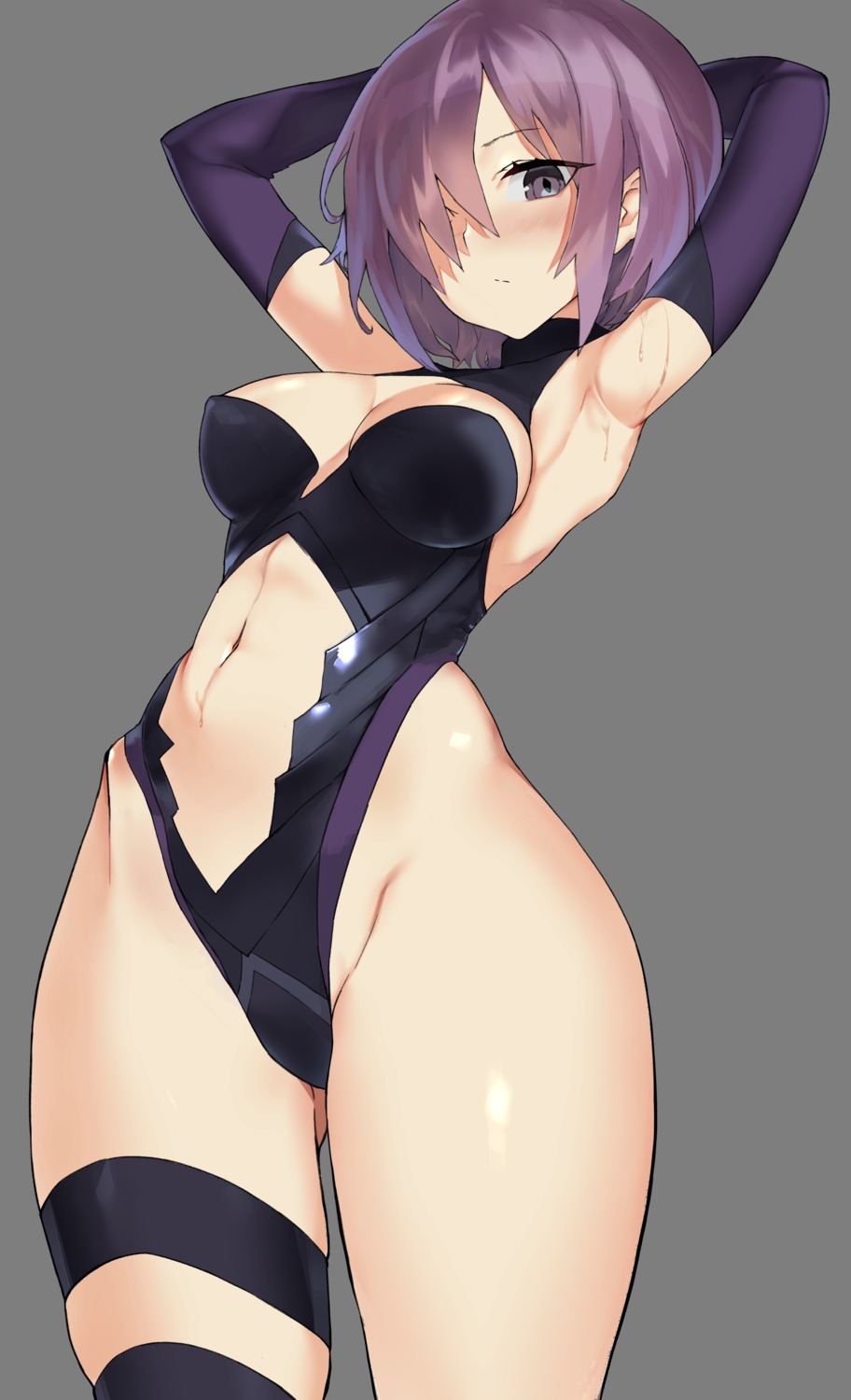 fate/grand_order garter leotard mash_kyrielight sawatari_kazuma thighhighs transparent_png