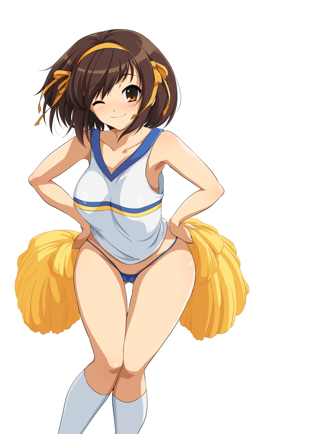 cameltoe cheerleader haruhisky no_bra pantsu suzumiya_haruhi suzumiya_haruhi_no_yuuutsu