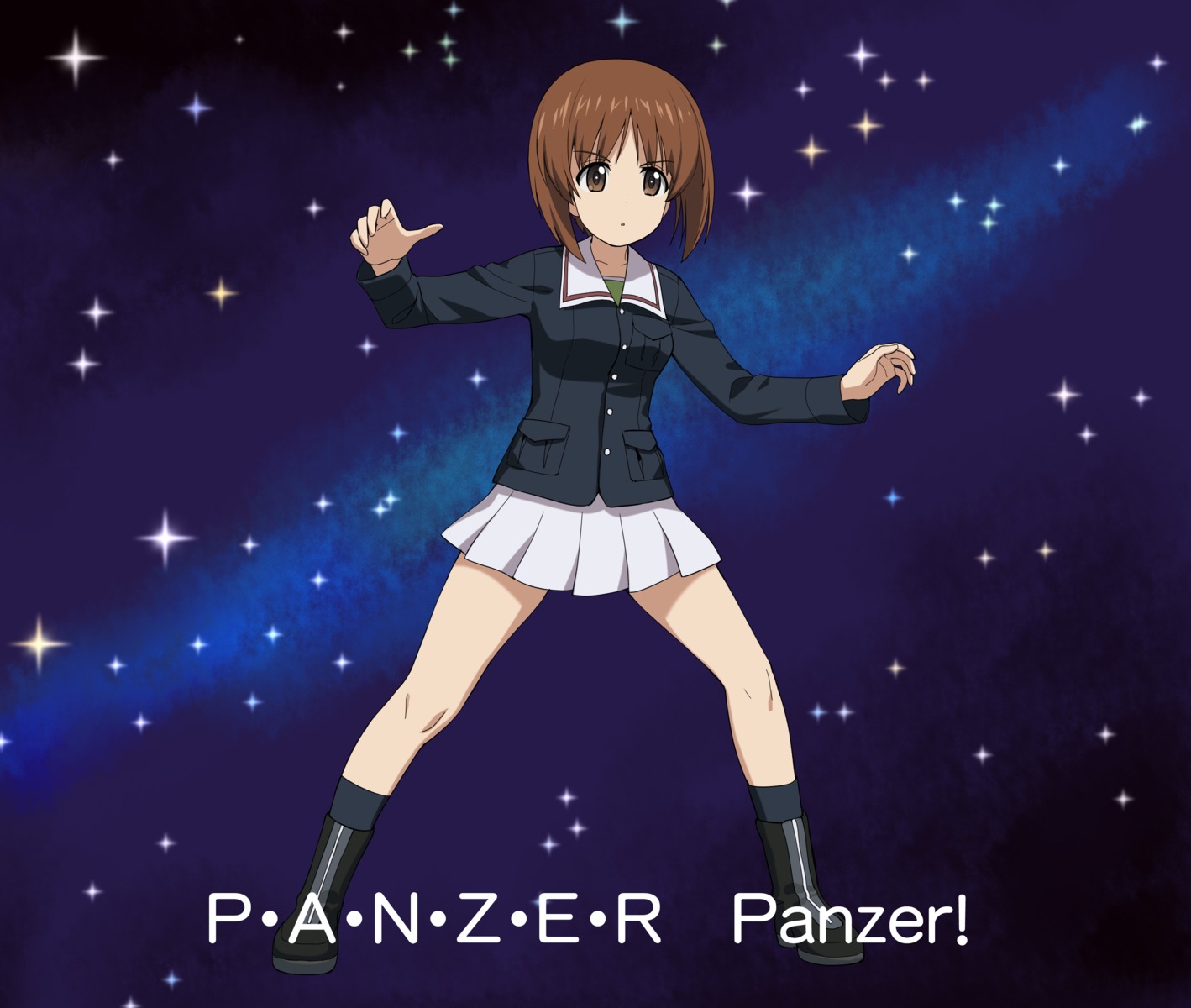 a1 girls_und_panzer initial-g nishizumi_miho uniform