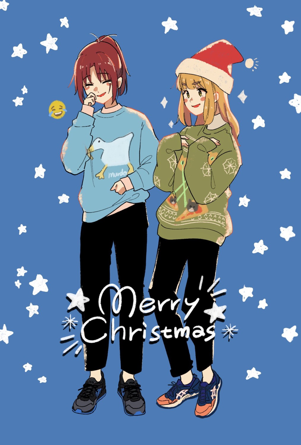 bonryuu christmas hibike!_euphonium nakagawa_natsuki sweater yoshikawa_yuuko