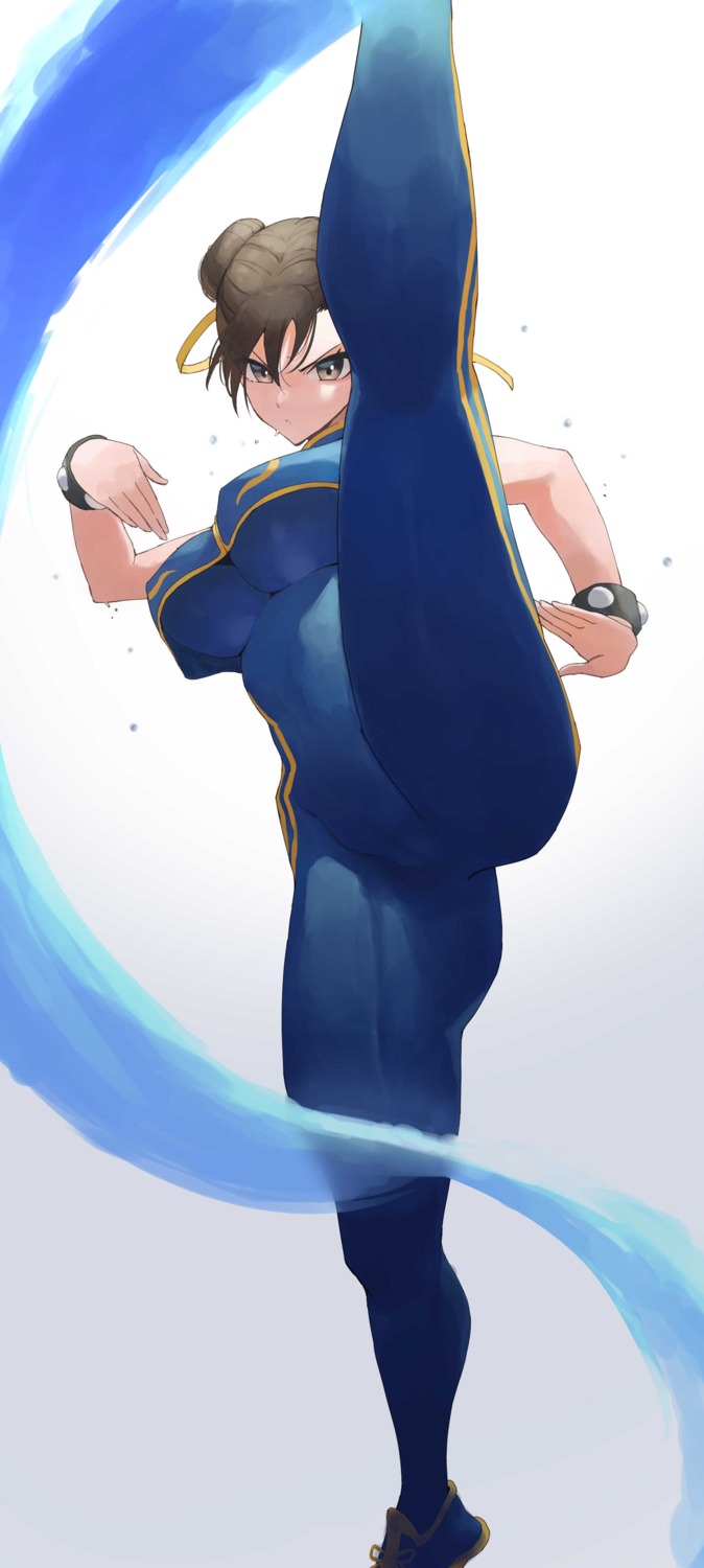 asian_clothes bodysuit cameltoe chun_li erect_nipples rororo street_fighter