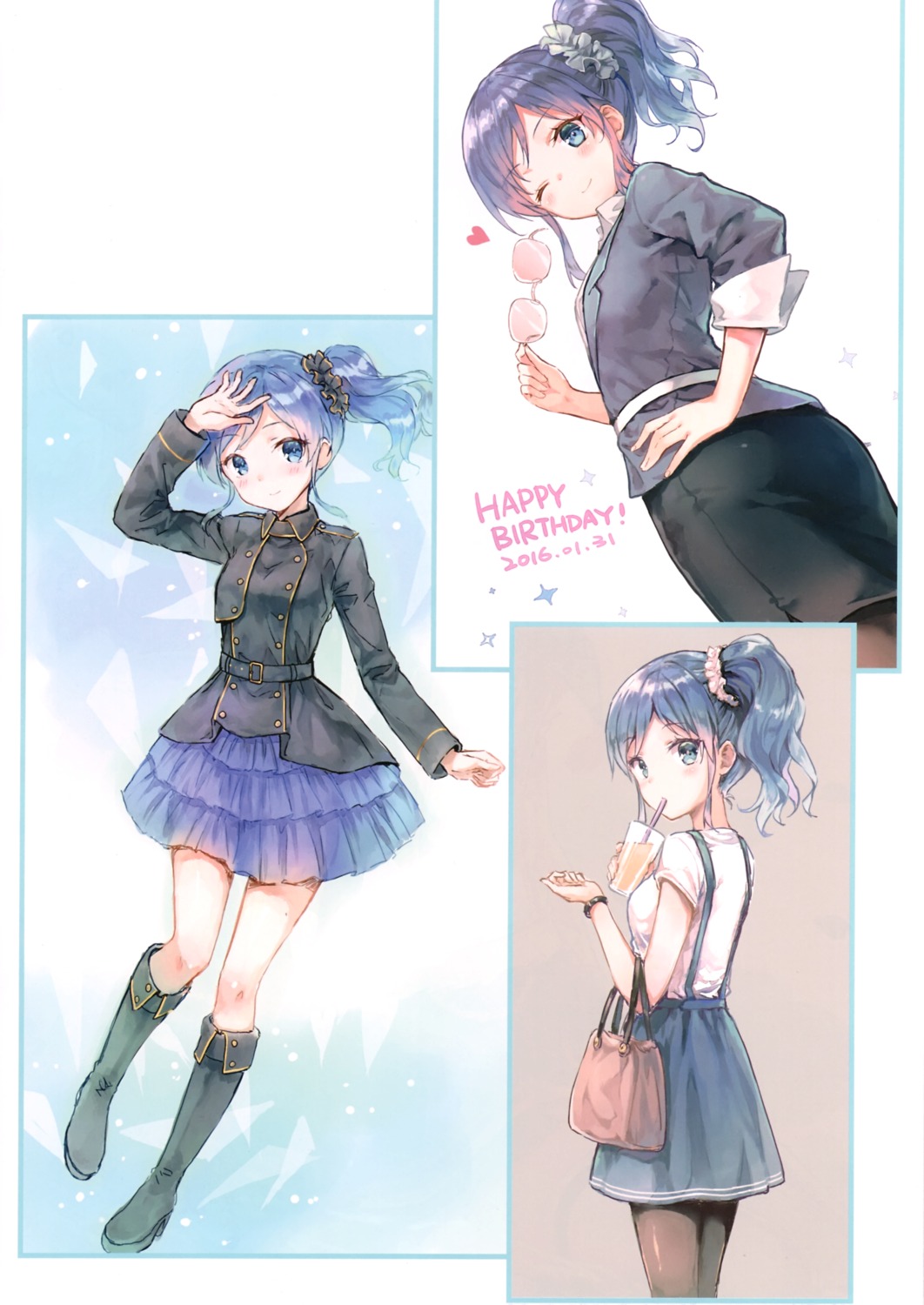 aikatsu! business_suit heels hiten hitenkei kiriya_aoi megane pantyhose see_through