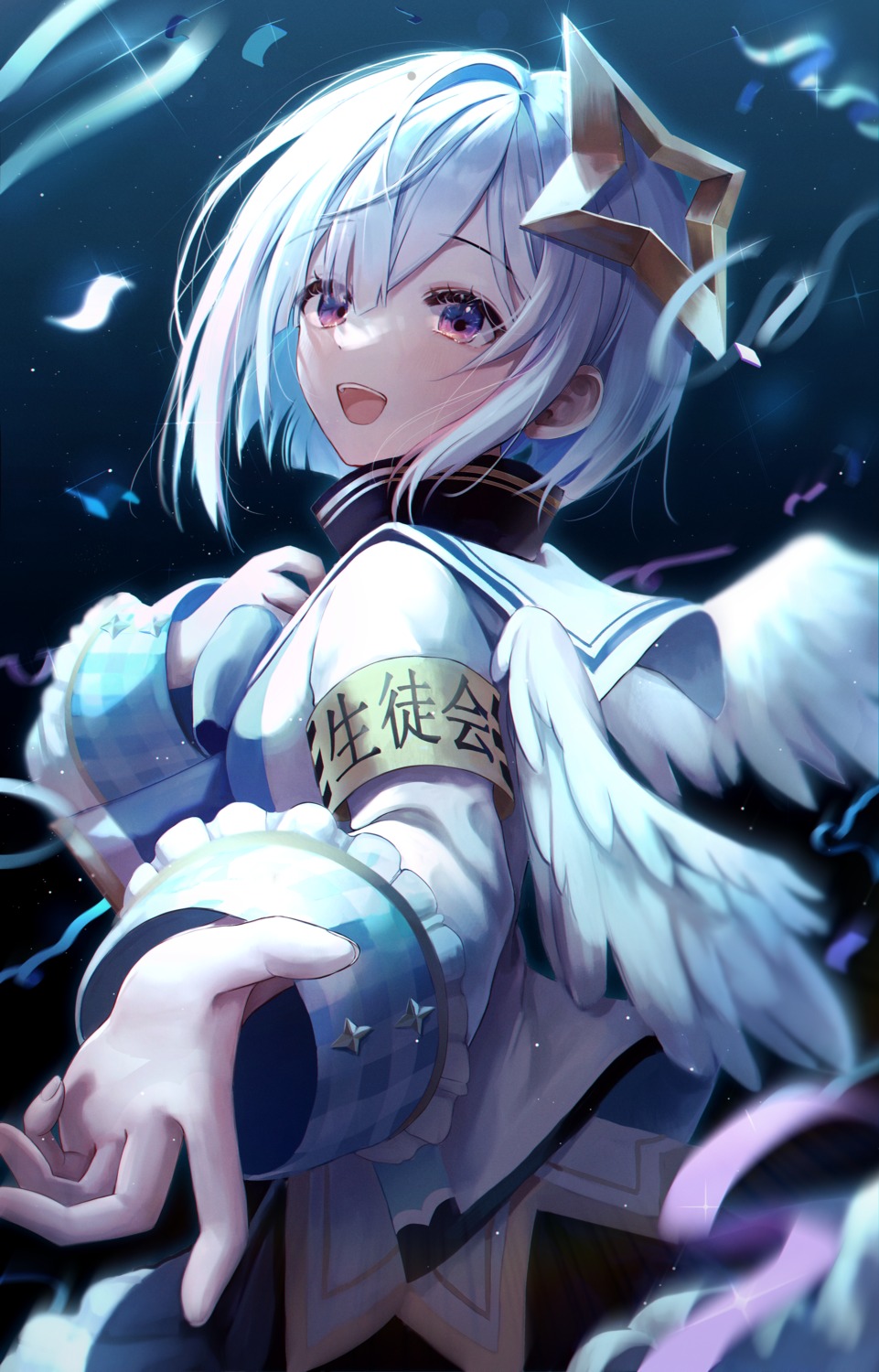 amane_kanata angel hololive myowa wings