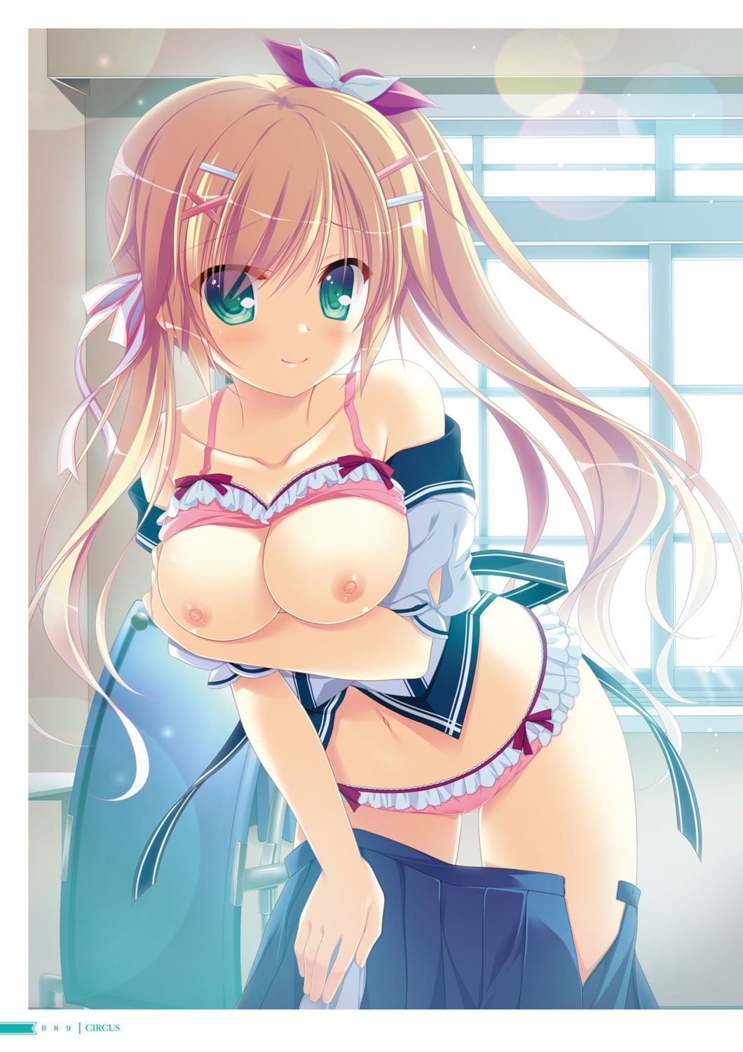 bra breasts circus d.s._-dal_segno- fujishiro_noeri nipples pantsu seifuku takano_yuki undressing