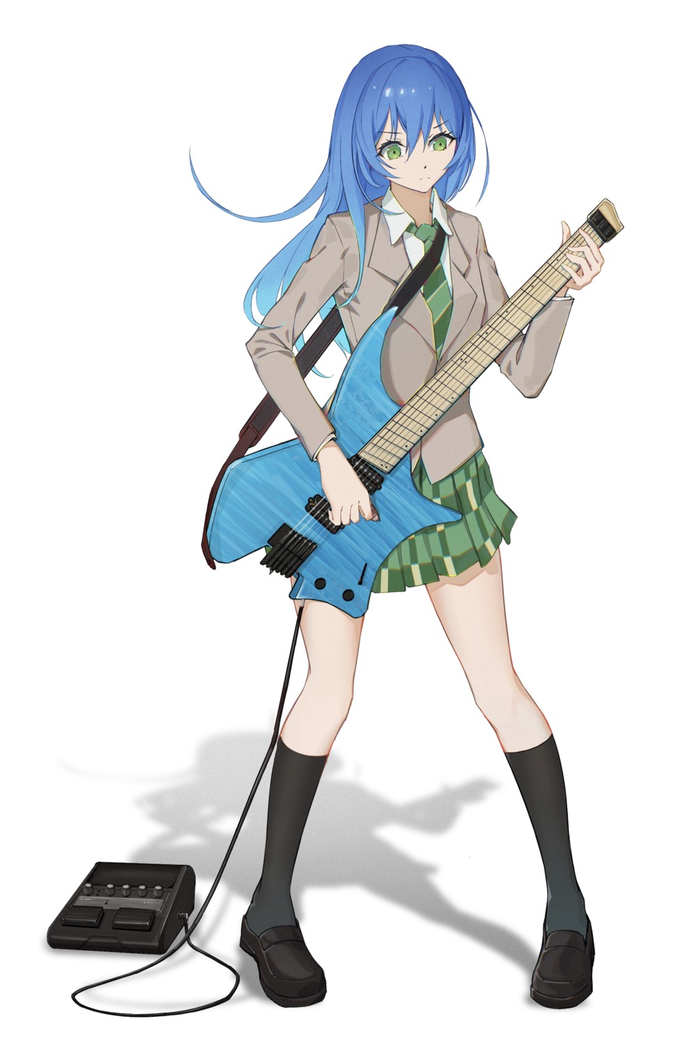 alisi asahi_rokka bang_dream! guitar seifuku