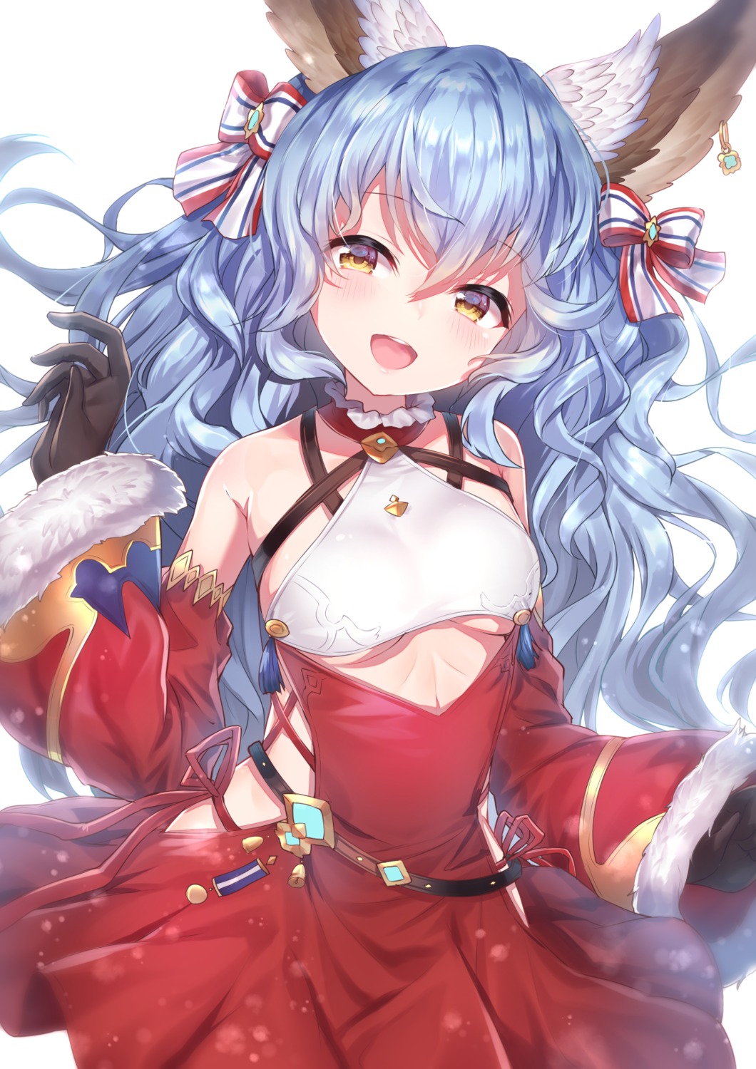 animal_ears dress ferry_(granblue_fantasy) granblue_fantasy tail topia underboob