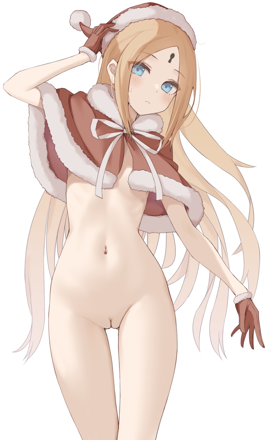 abigail_williams_(fate) christmas fate/grand_order kopaka_(karda_nui) loli naked_cape pussy uncensored