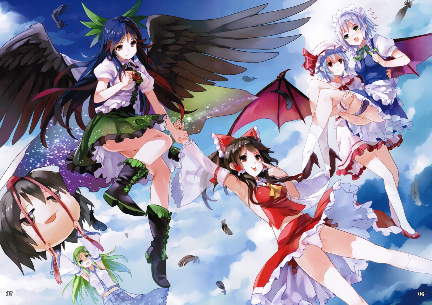 77gl garter nanaho_denko pantsu touhou wings yukkuri_shiteitte_ne