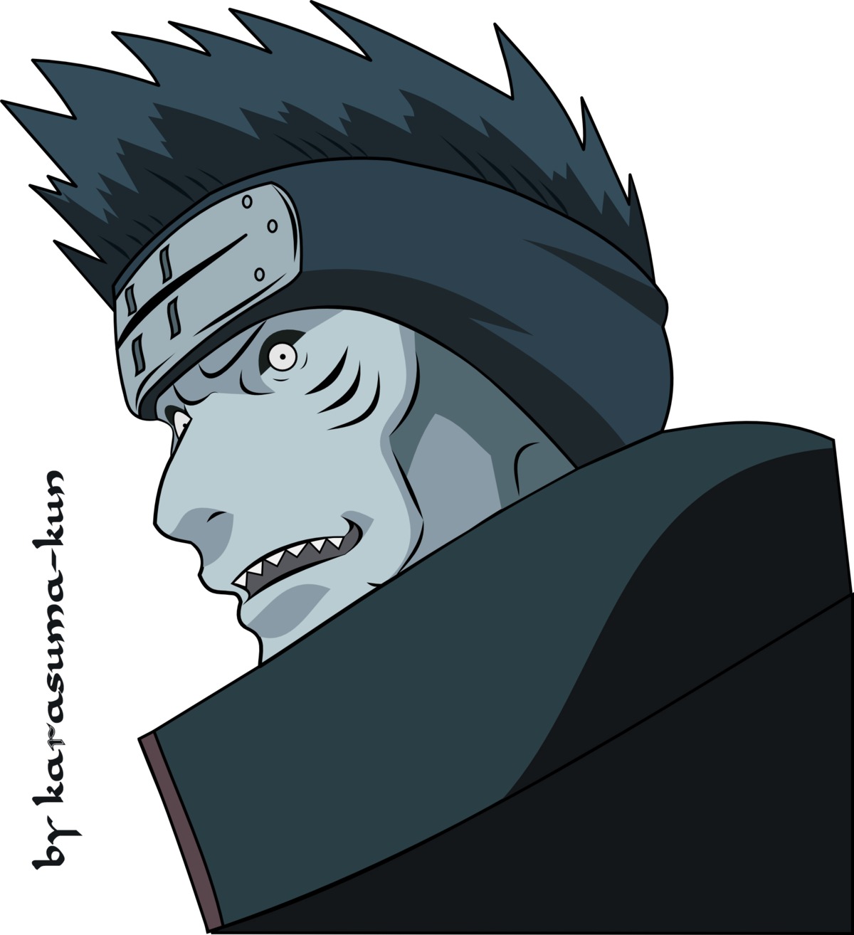 hoshigaki_kisame male naruto vector_trace watermark