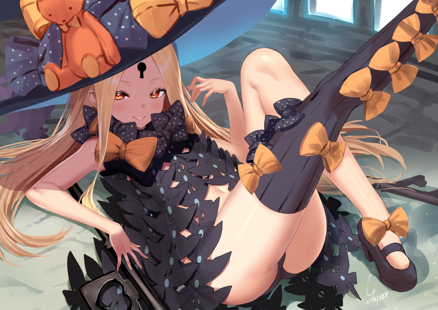 abigail_williams_(fate) fate/grand_order heels loli pantsu thighhighs witch yapo_(croquis_side)