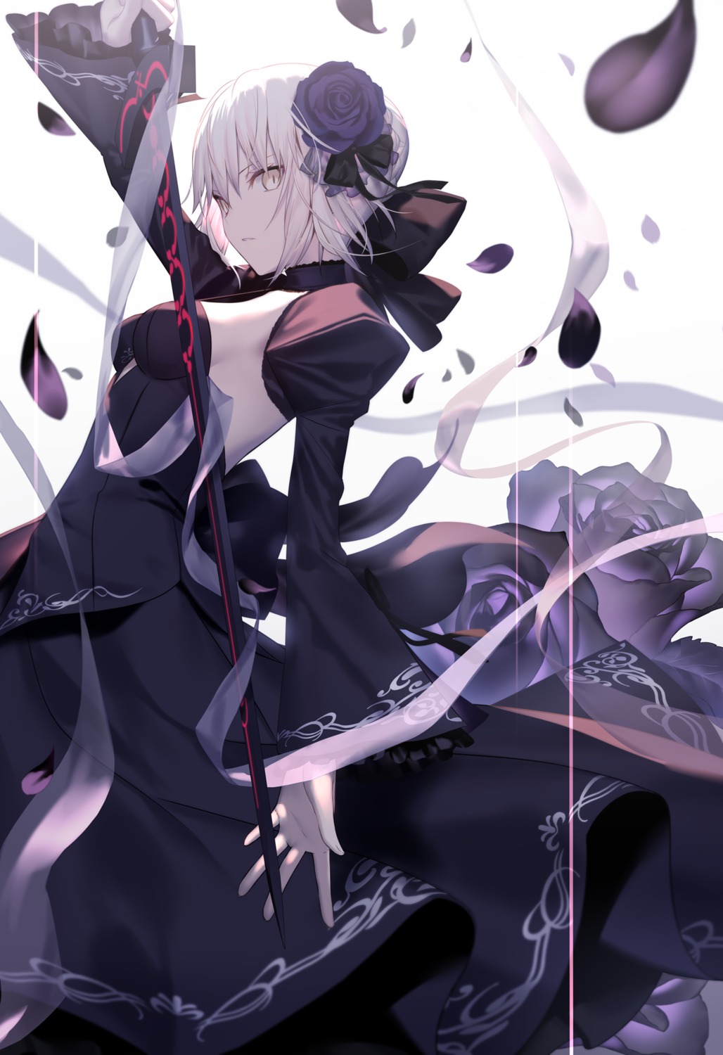 dress fate/grand_order mashima_saki_(mashimasa) saber saber_alter sword