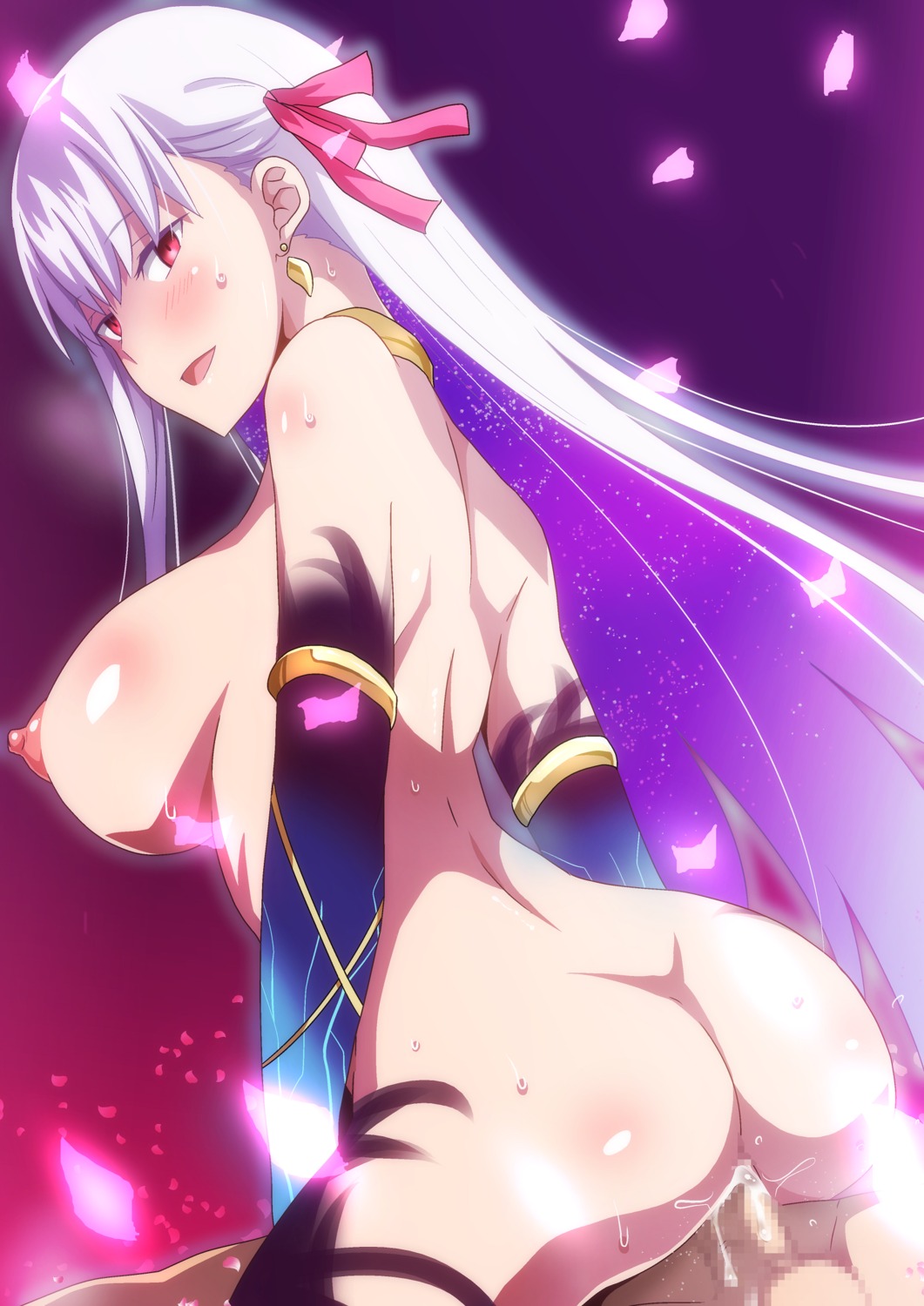 ass censored cum fate/grand_order hara_(harayutaka) kama_(fate/grand_order) naked nipples penis pussy_juice sex