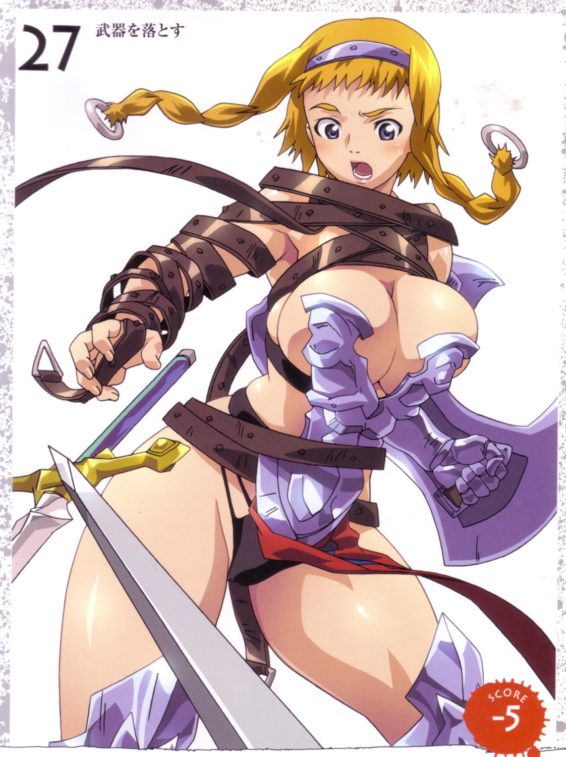 armor cleavage hisayuki_hirokazu leina queen's_blade