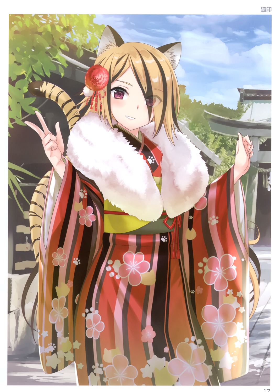 animal_ears kimono koin tail toranoana