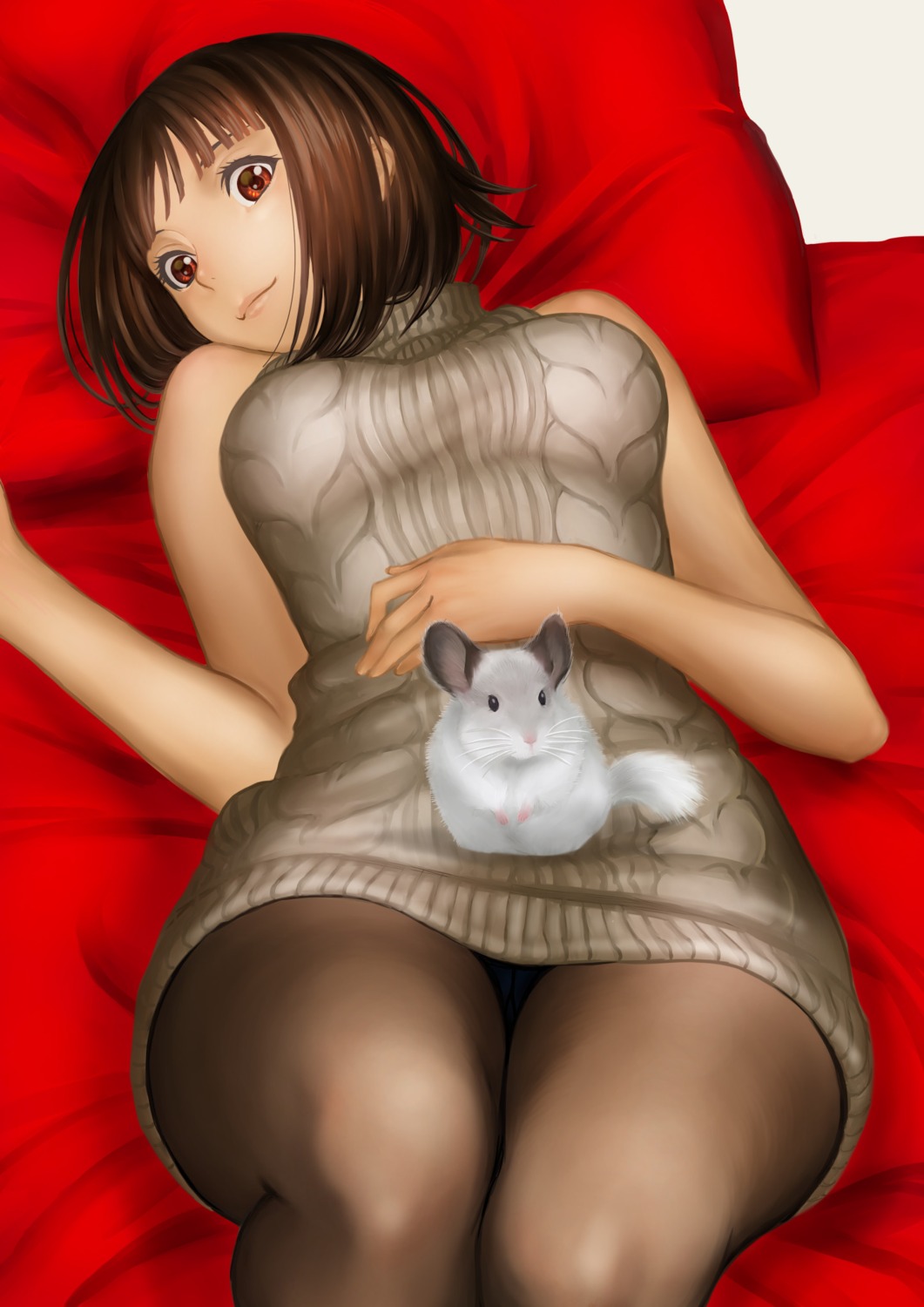 dress kyodairobo pantyhose sweater