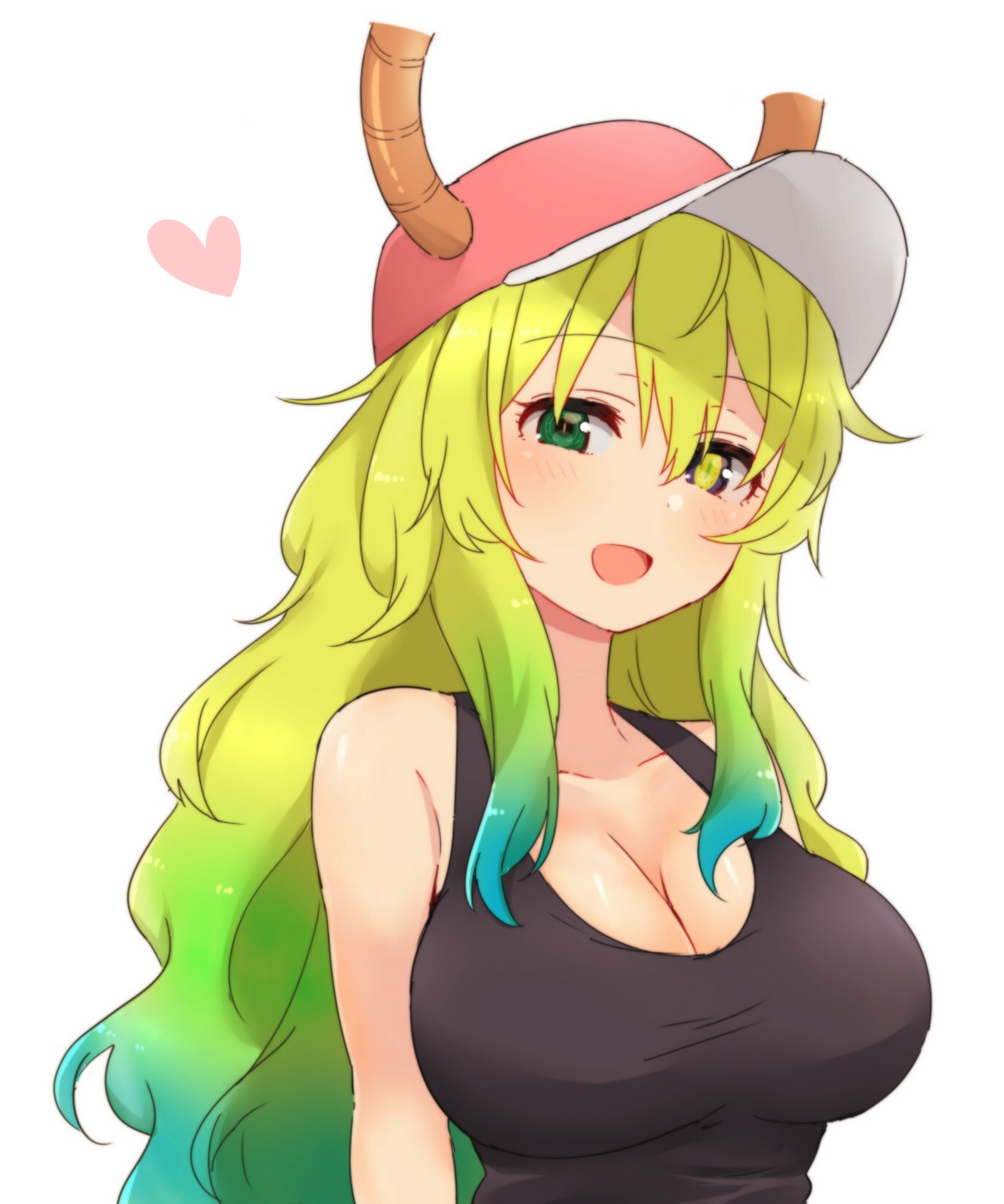 cleavage horns kobayashi-san_chi_no_maid_dragon merry_(168cm55kg) quetzalcoatl_(kobayashi-san_chi_no_maid_dragon)