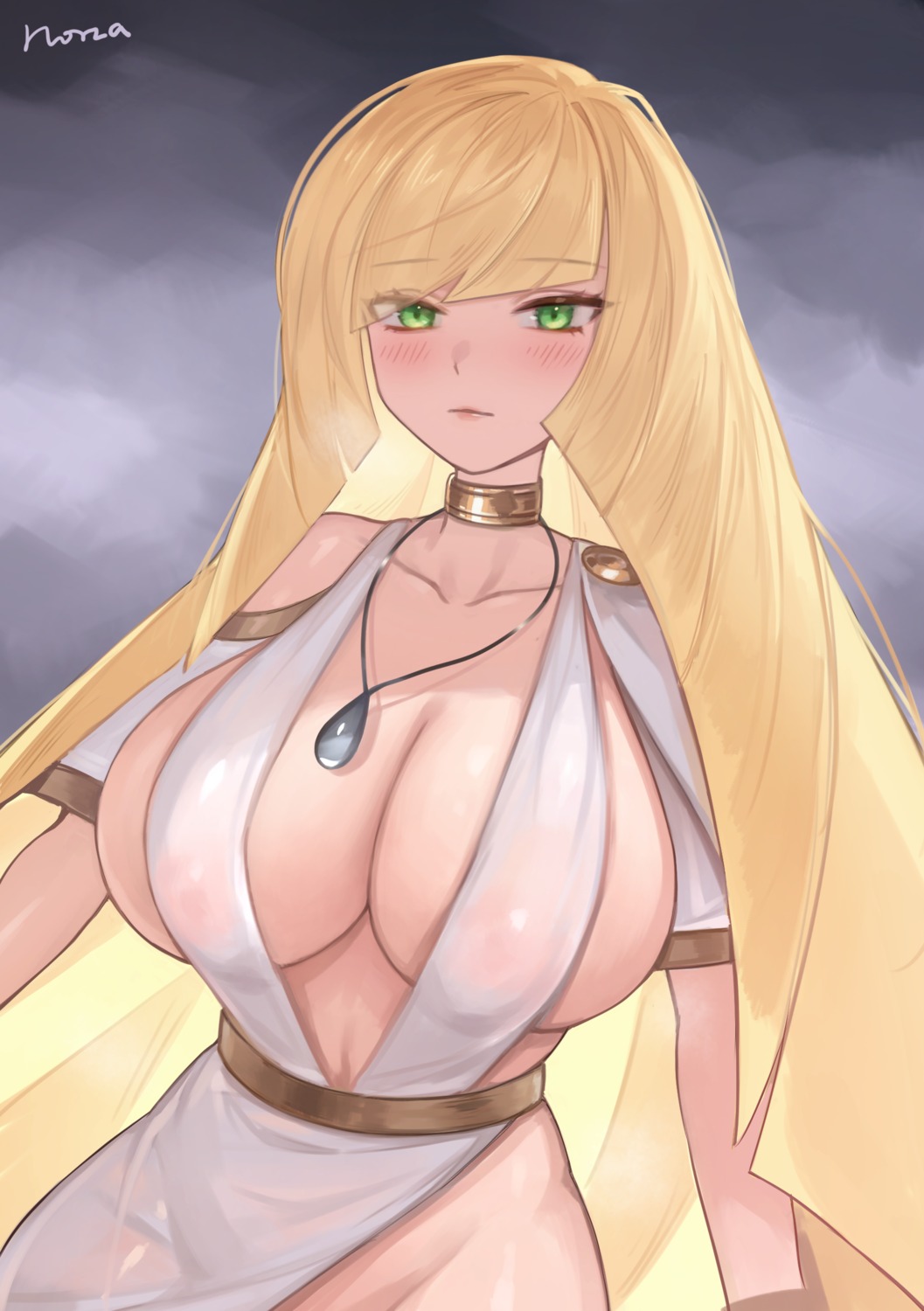 lusamine_(pokemon) nipples no_bra nopan norza pokemon pokemon_sm pokemon_usum see_through