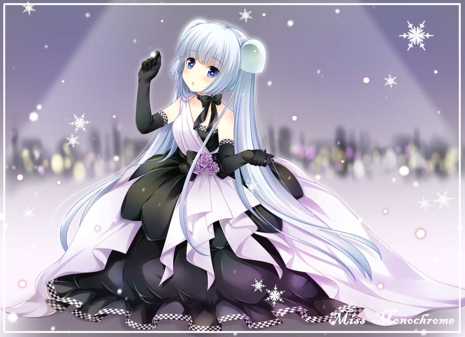 dress miss_monochrome miss_monochrome_(character) zexel_(nintama)