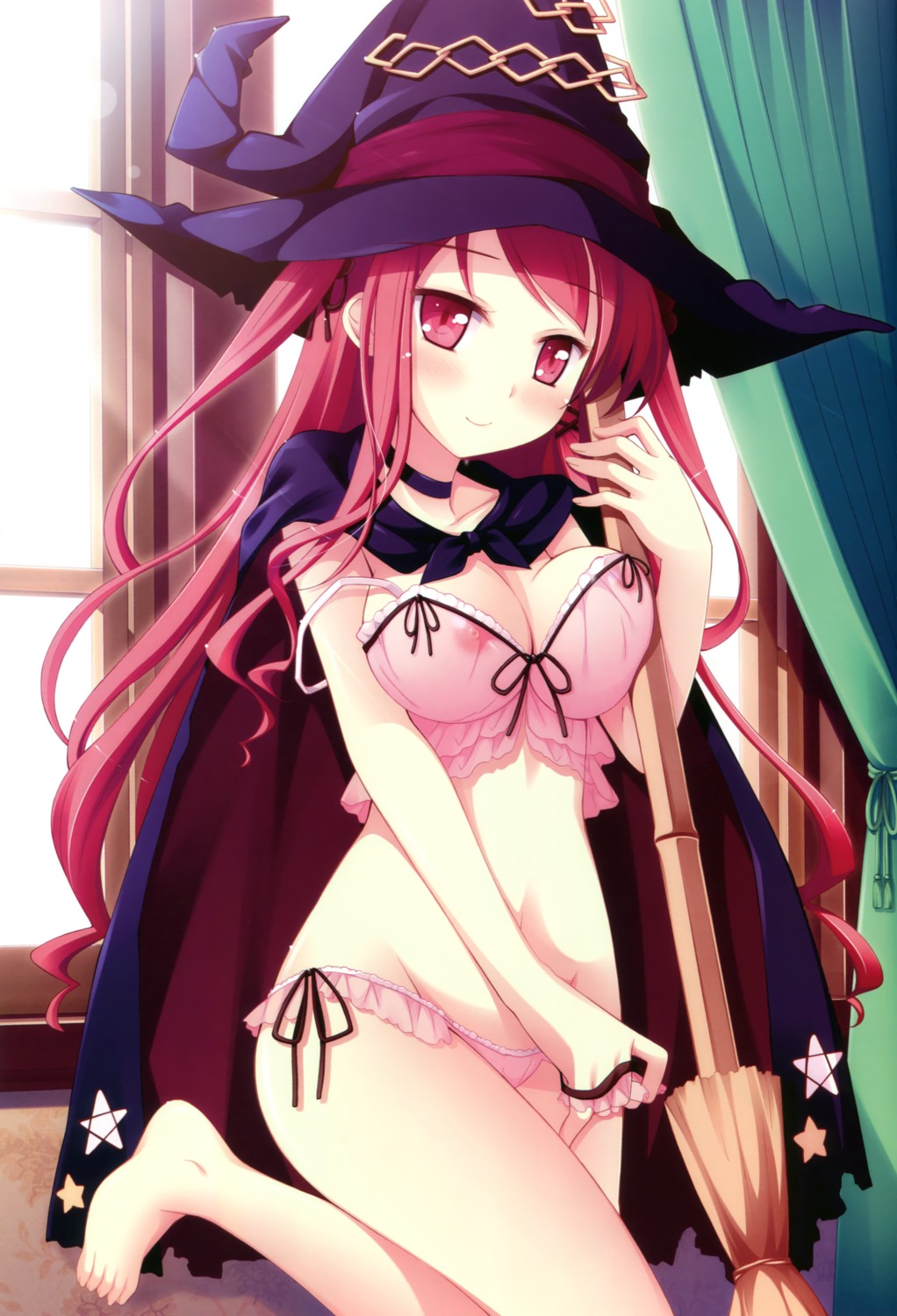 cleavage hinomiya_ayari ko~cha lingerie nipples pantsu panty_pull see_through string_panties windmill_oasis witch witch's_garden