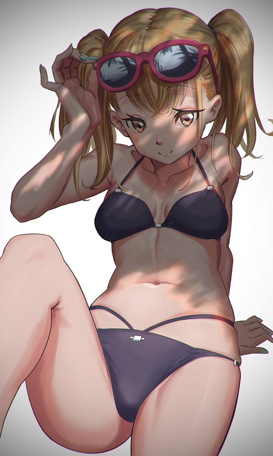 bikini cleavage hironii_(hirofactory) megane swimsuits