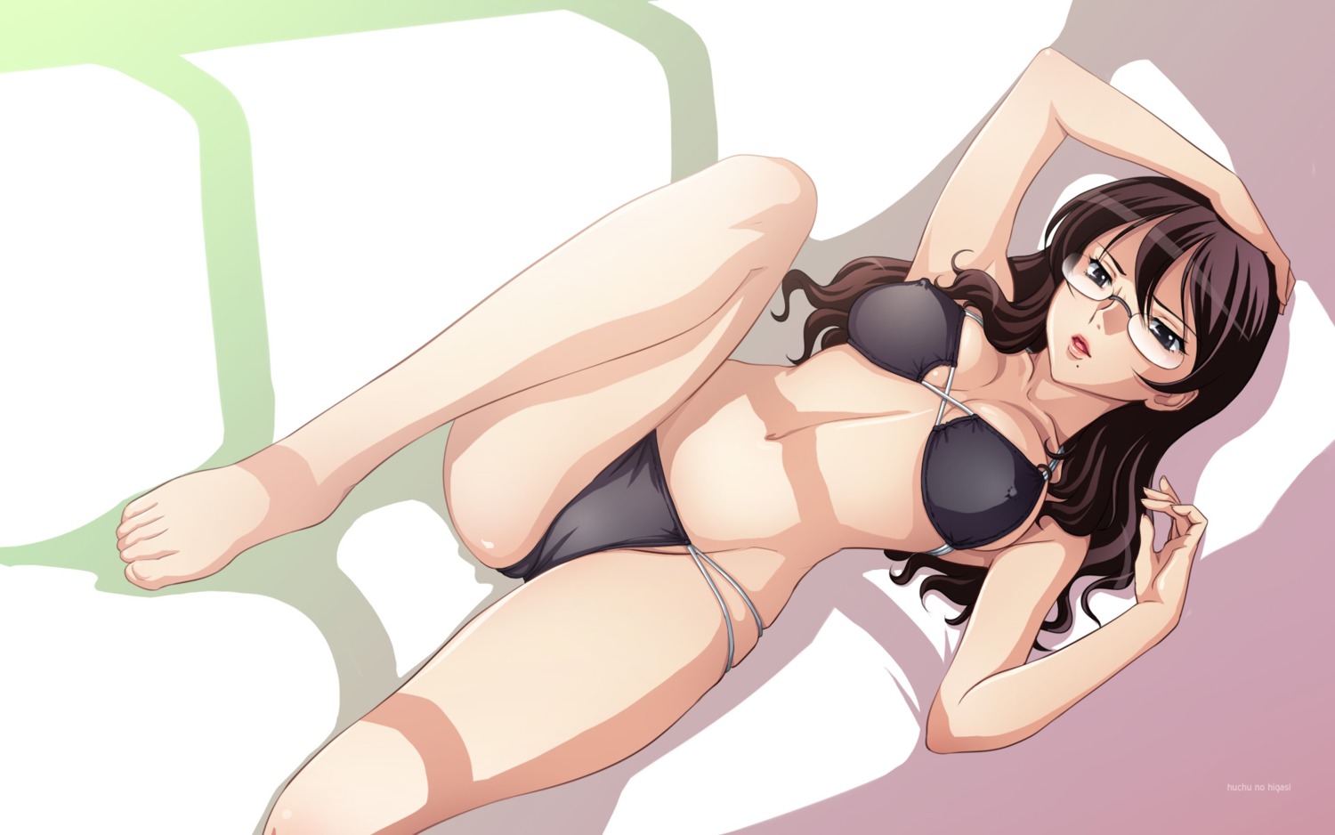 bikini cameltoe erect_nipples gundam gundam_00 kati_mannequin megane swimsuits tadano_akira wallpaper