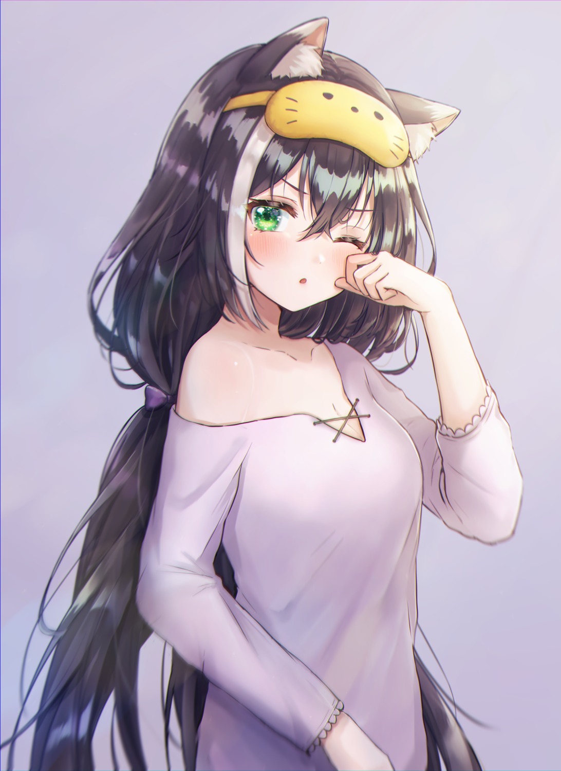 animal_ears cleavage karyl_(princess_connect) nekomimi no_bra princess_connect! princess_connect!_re:dive shinzousan