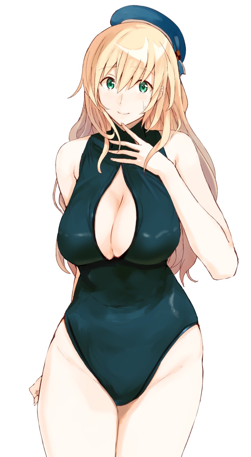 atago_(kancolle) cleavage kantai_collection ogros_(artist) swimsuits