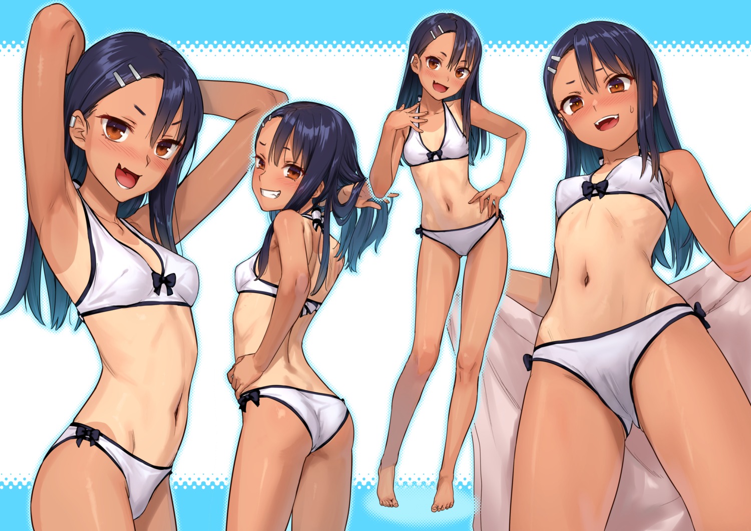 ass bikini cameltoe ijiranaide_nagatoro-san kawakami_rokkaku nagatoro_hayase swimsuits tan_lines