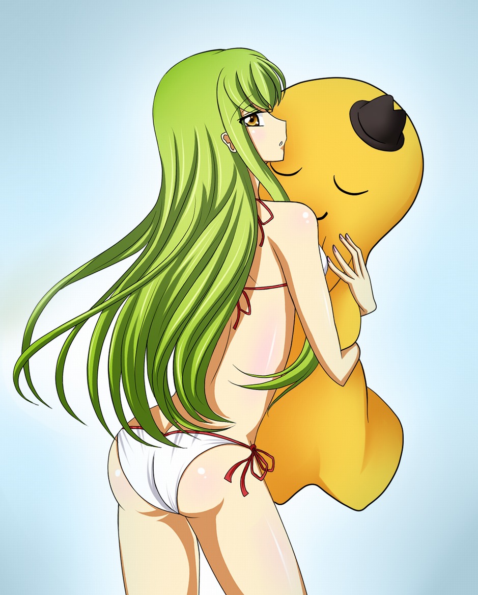 ass bikini c.c. cheese-kun code_geass kagerou swimsuits