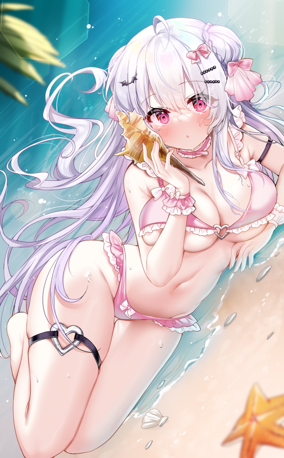 azur_lane bikini cygnet_(azur_lane) garter hecha swimsuits wet