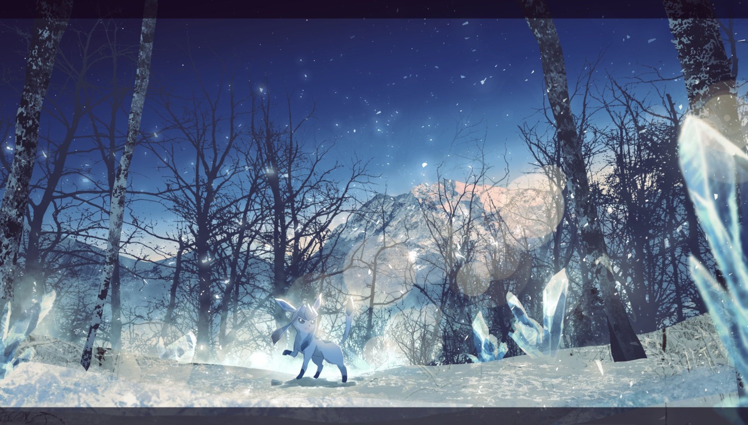 glaceon kotomi_alpaca landscape pokemon