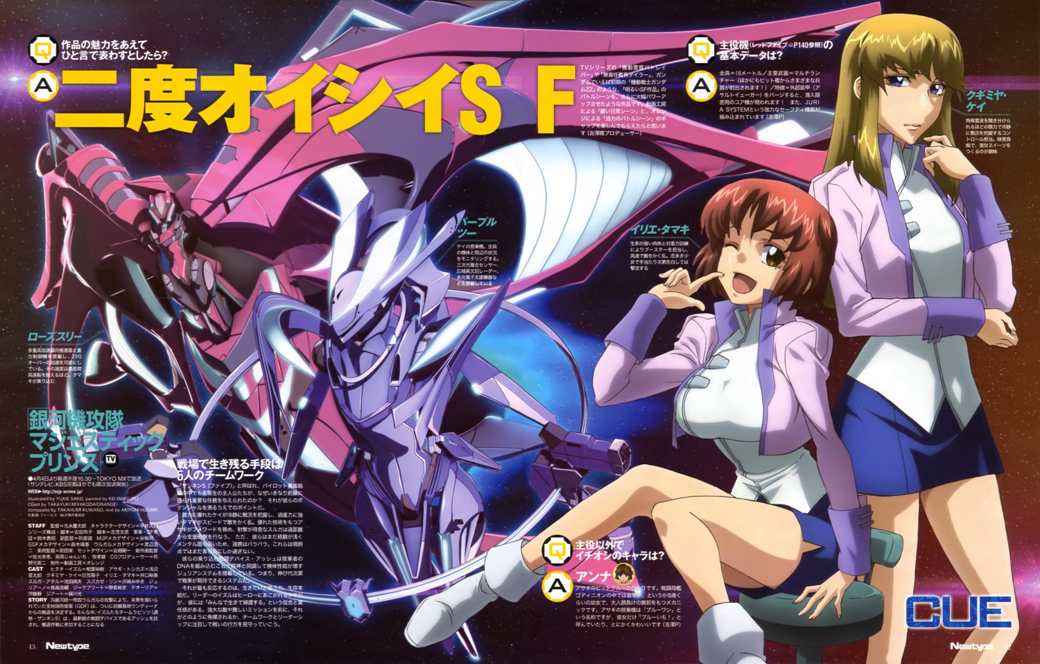 ginga_kikoutai_majestic_prince irie_tamaki kugimiya_kei mecha sakou_yukie uniform