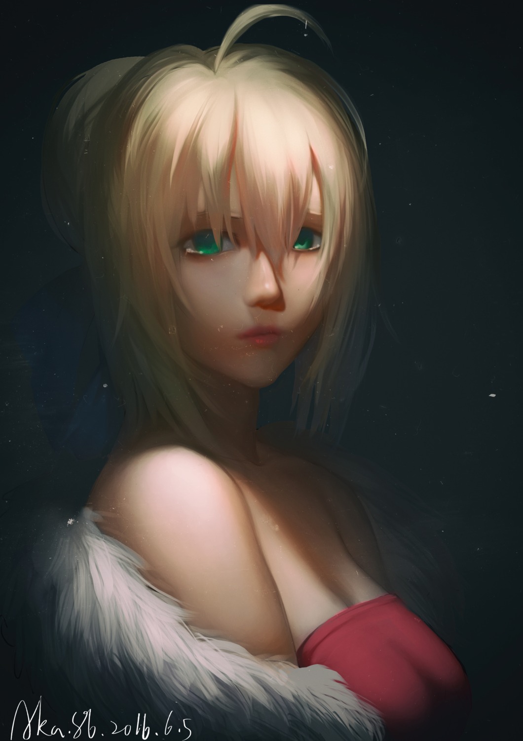 baliu cleavage fate/stay_night fate/zero saber