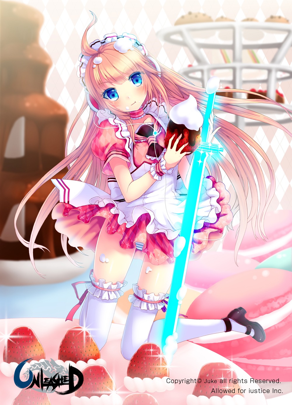 juke lolita_fashion pantsu shimapan sword thighhighs unleashed