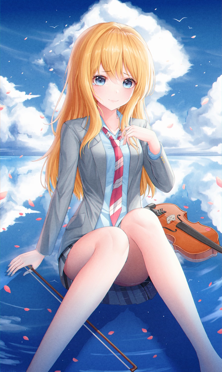 miyazono_kaori seifuku shigatsu_wa_kimi_no_uso skirt_lift wet yjs0803123