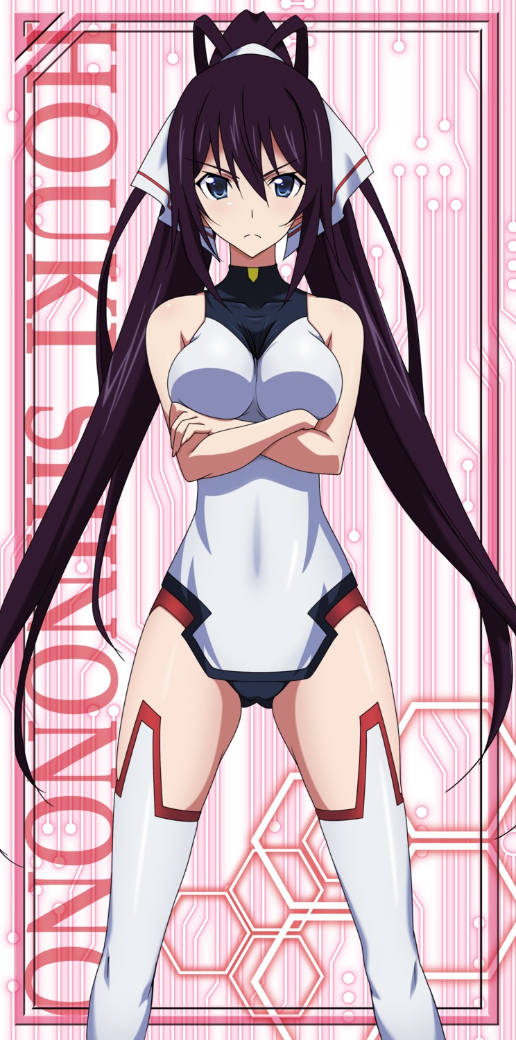 bodysuit infinite_stratos shinonono_houki stick_poster thighhighs