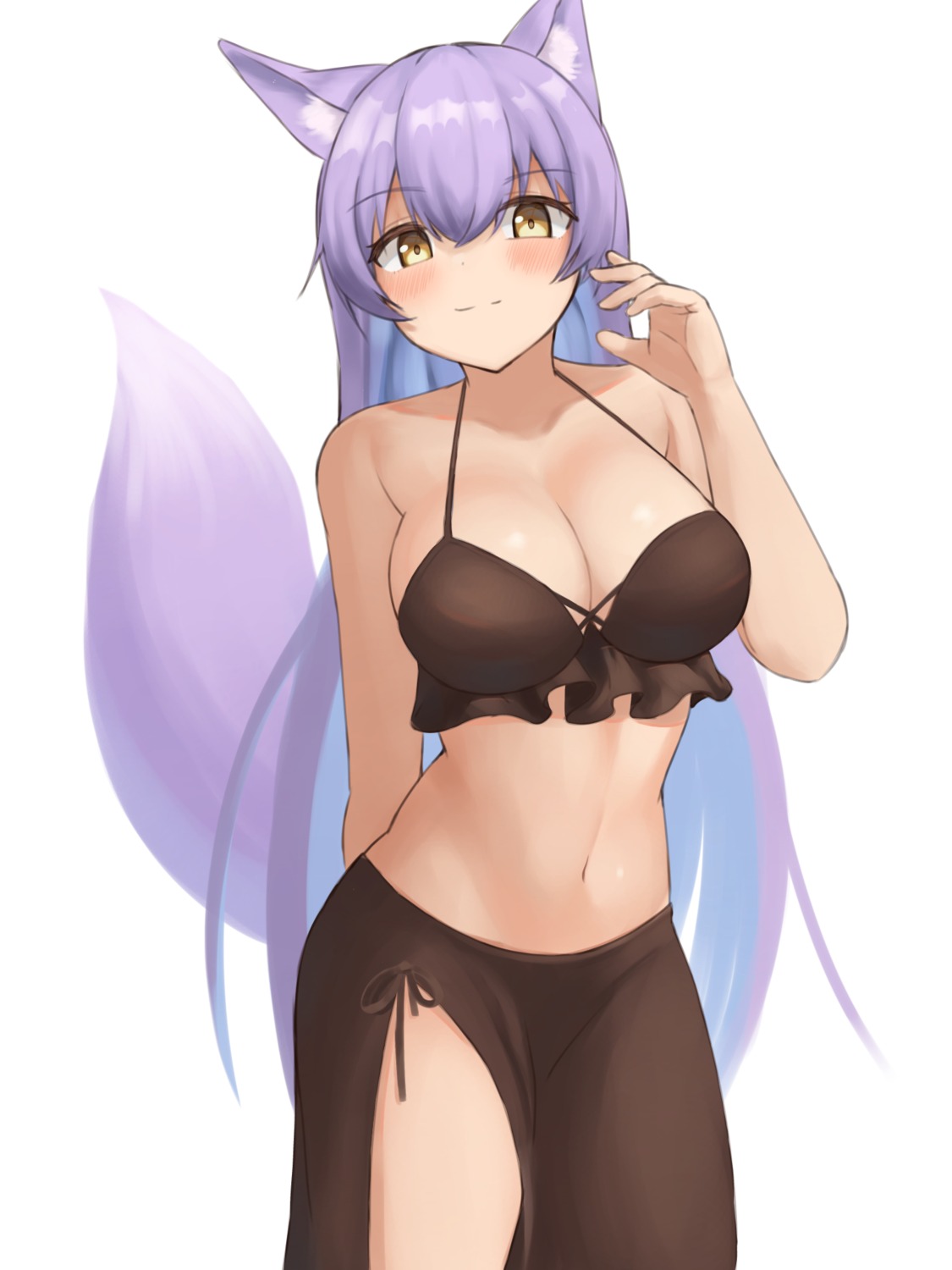 animal_ears bikini_top narodenden swimsuits tail