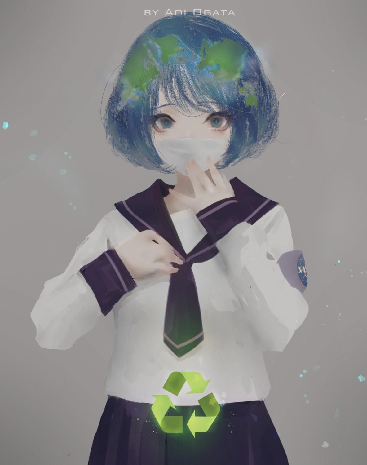 aoi_ogata earth-chan seifuku