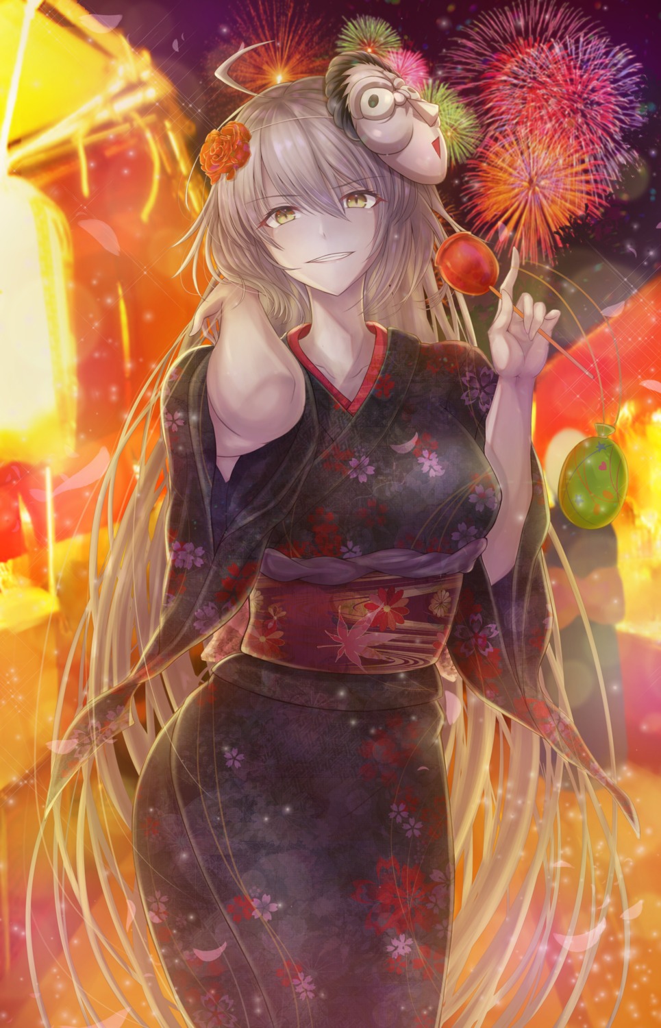 fate/grand_order jeanne_d'arc jeanne_d'arc_(alter)_(fate) penguintake yukata