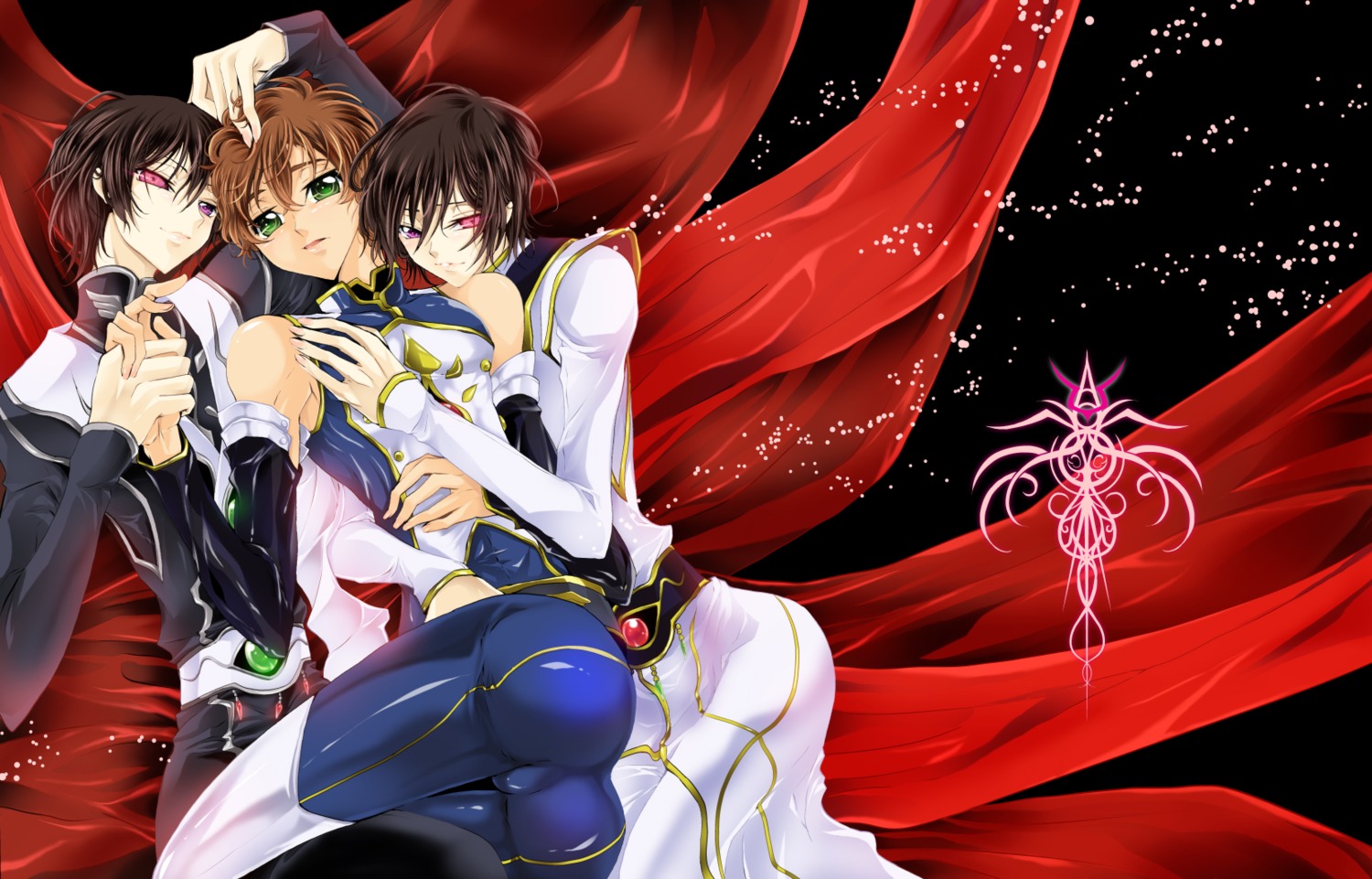 code_geass kururugi_suzaku lelouch_lamperouge male subuta yaoi