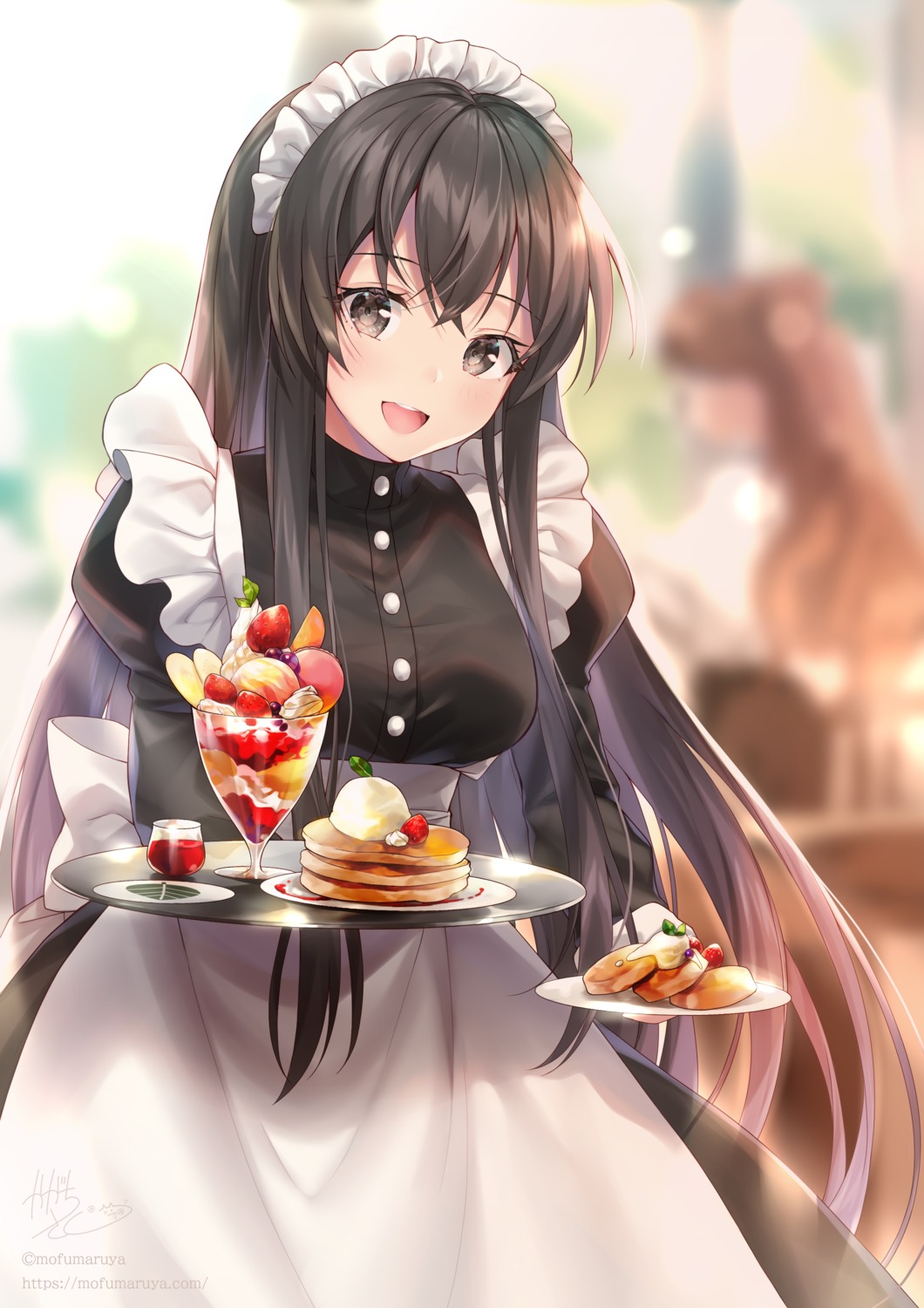 kagachi_saku maid waitress