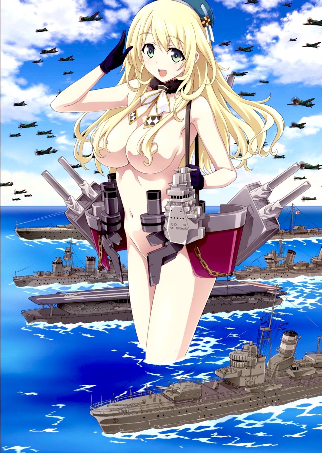 atago_(kancolle) kantai_collection naked watanabe_yoshihiro wet