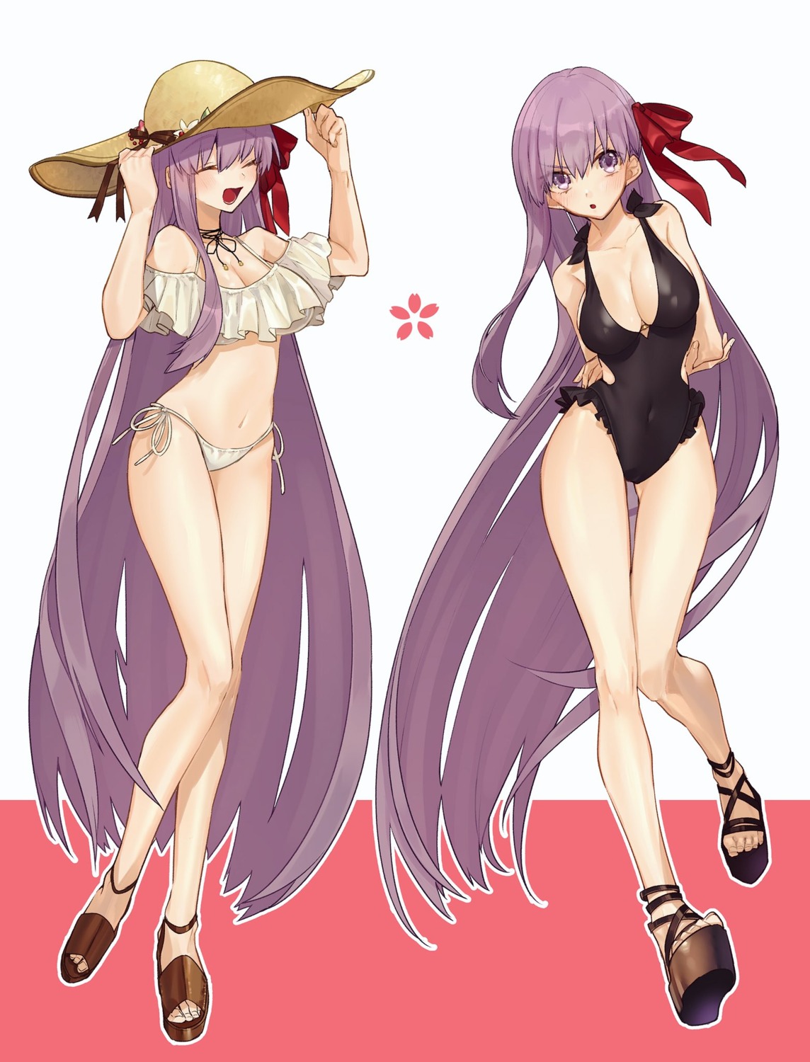 bb_(fate/extra_ccc) bikini cleavage fate/extra fate/grand_order fate/stay_night hino_hinako matou_sakura swimsuits