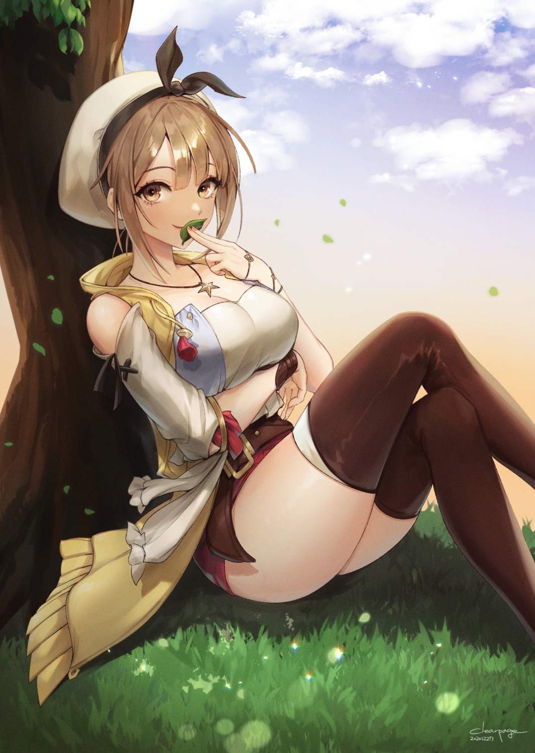 atelier atelier_ryza clearpage cleavage reisalin_stout thighhighs