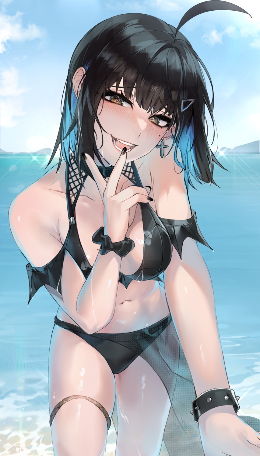 bikini garter irene_(kanniiepan) kanniiepan see_through swimsuits