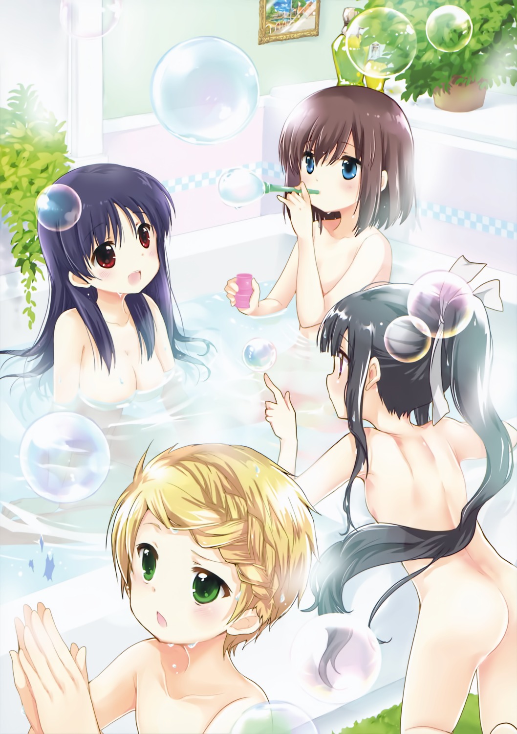 ass bathing loli mekimeki naked onjouji_toki saki shimizudani_ryuuka wet